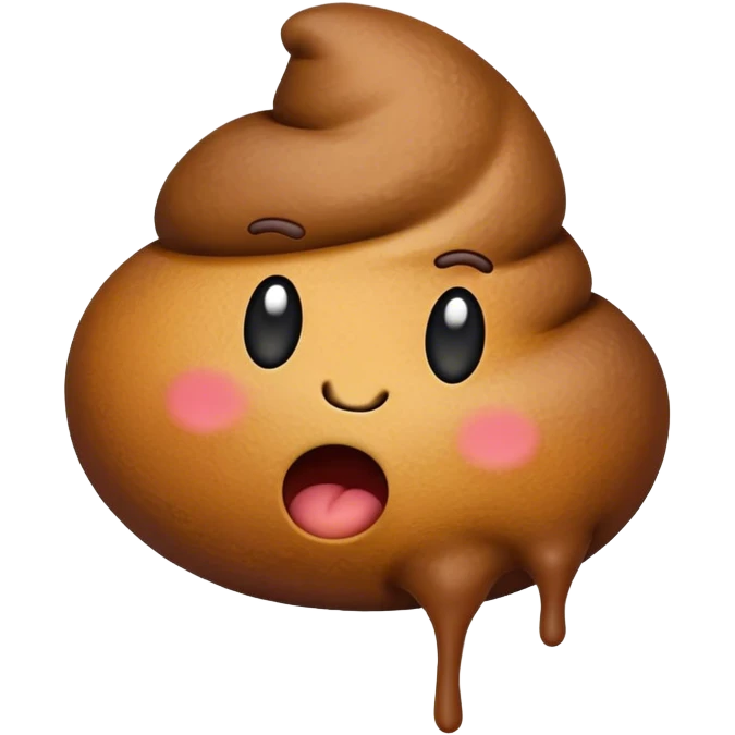 a poop emoji pooping emoji