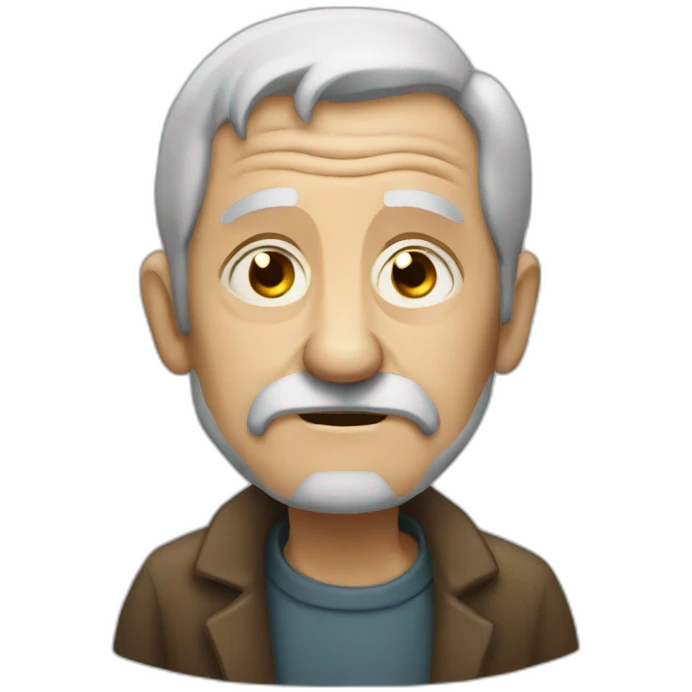 haggard old man emoji