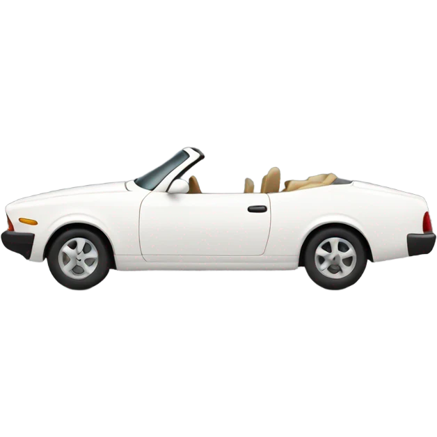 white fancy car emoji
