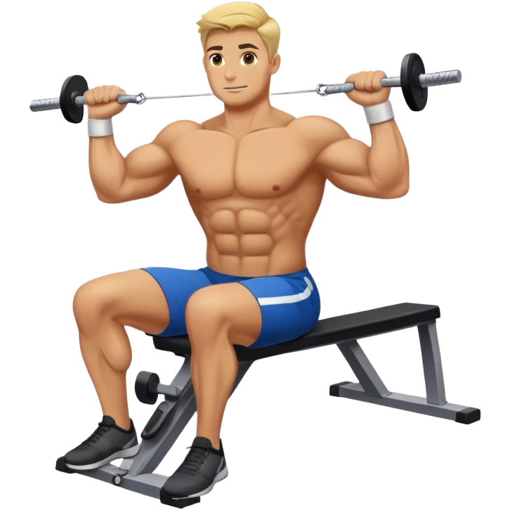 athlete cable row exercise emoji