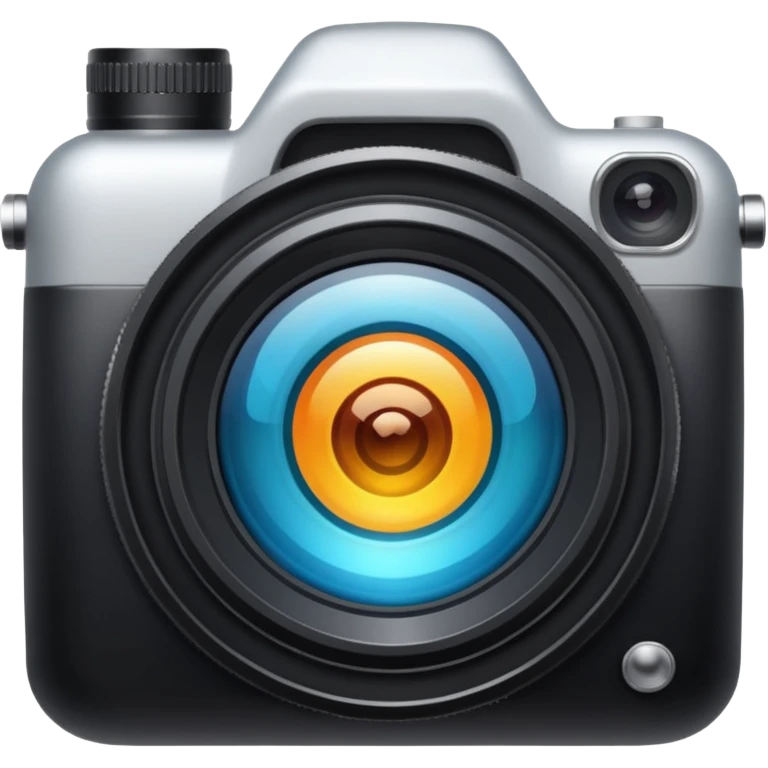 A camera lens emoji