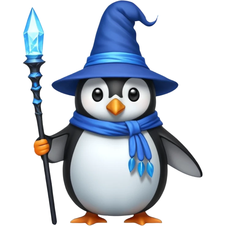 Penguin Wizard emoji