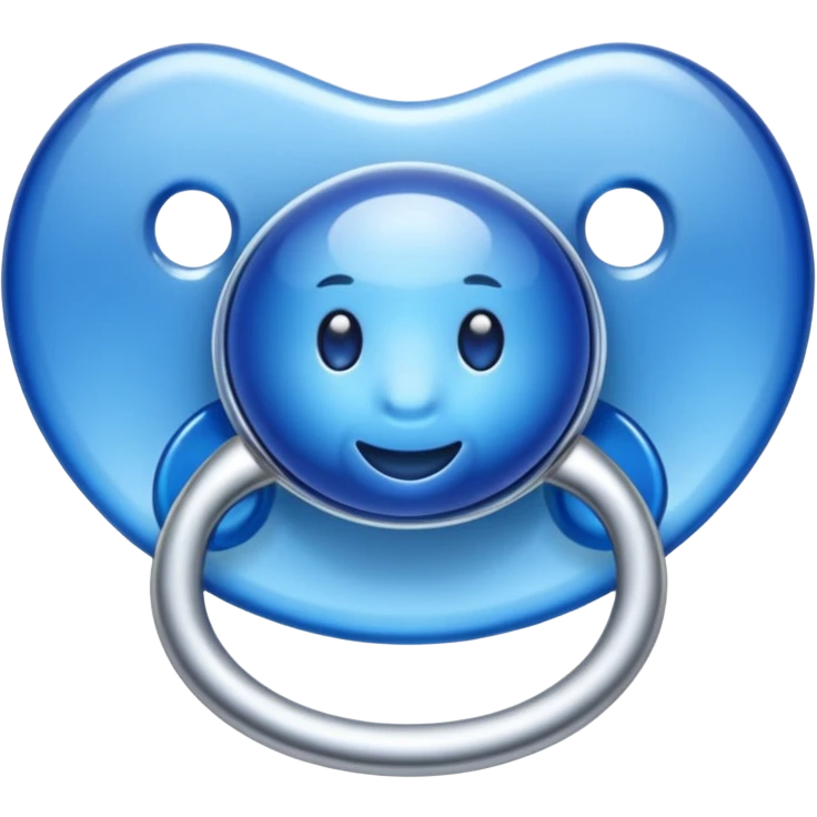 Sapphire crystal pacifier emoji