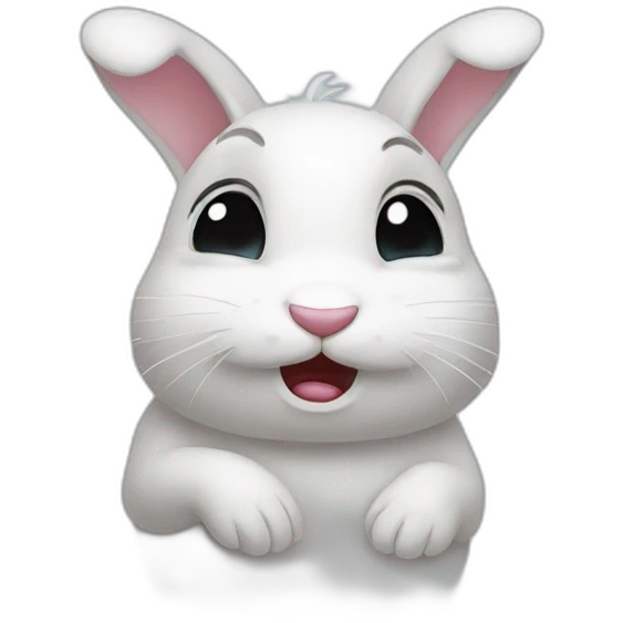 Crying rabbit emoji