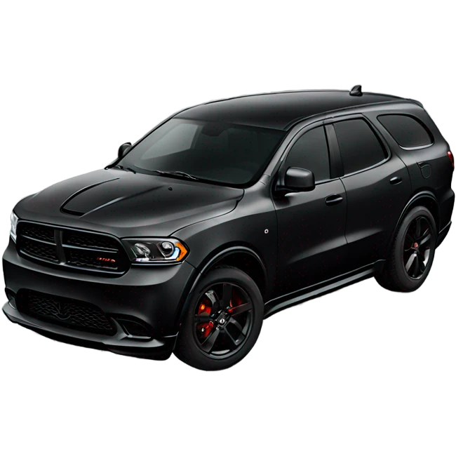 Black dodge Durango set hellcat emoji