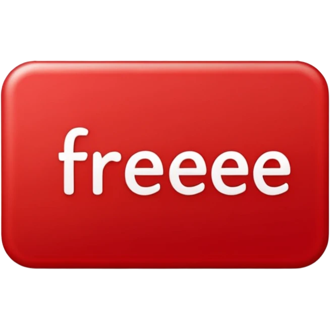 یه استیکر بساز با کلمه رایگان قرمز رنگ emoji