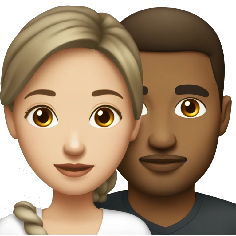 Russian wife and Dominican husband  emoji