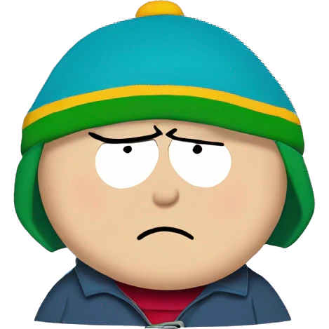 south park cartoon cartman with animated lips  emoji