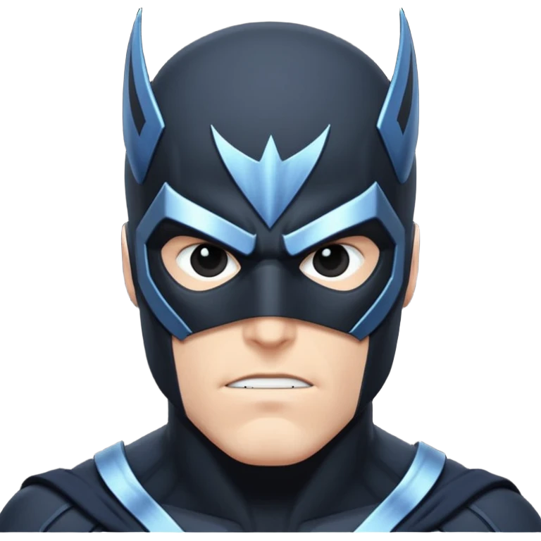 marvel character black bolt with black mask emoji
