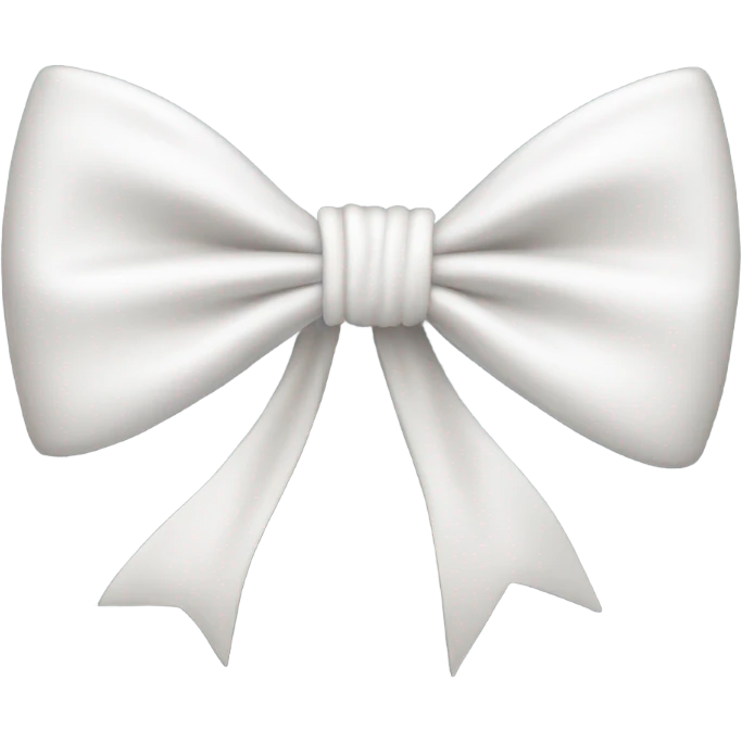 white bow emoji