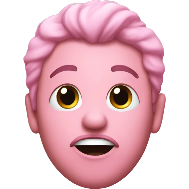 Pink mad face emoji