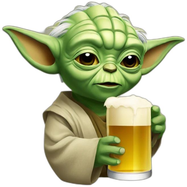 Yoda Drink Beer emoji