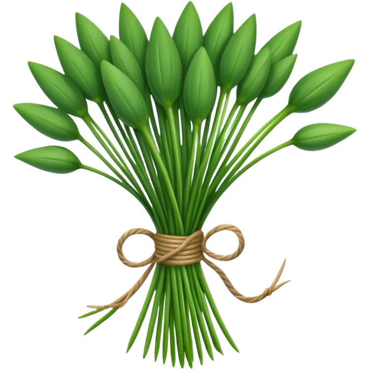 chives leaves herb bouquet emoji