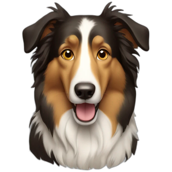 Collie dog emoji