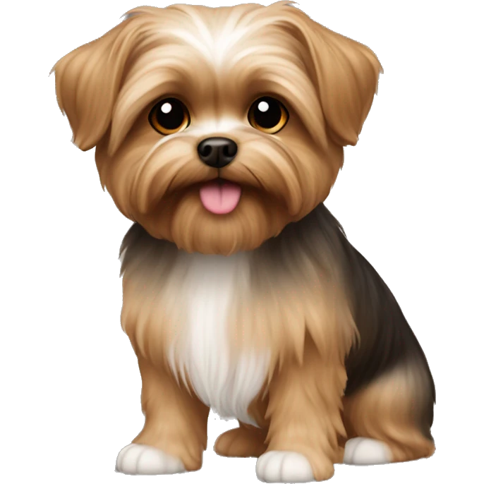Light brown Shorkie emoji