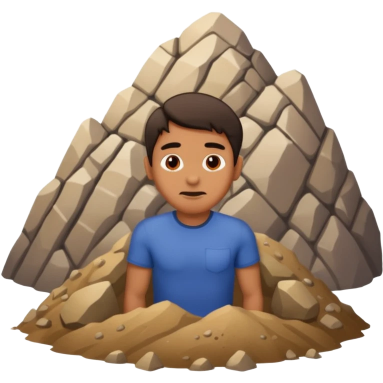 homme qui une montagne coincé dans les fesse emoji