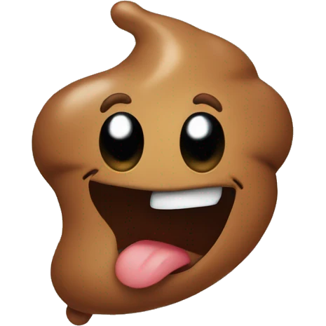 Poop face emoji flying  emoji