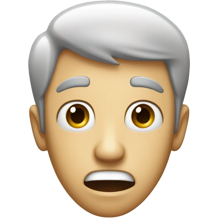 Guy standing shocked emoji