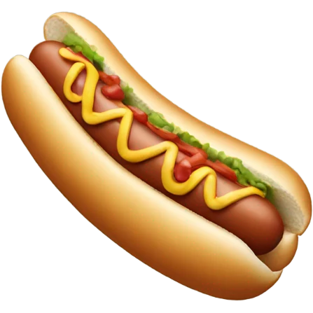 Hot dog emoji
