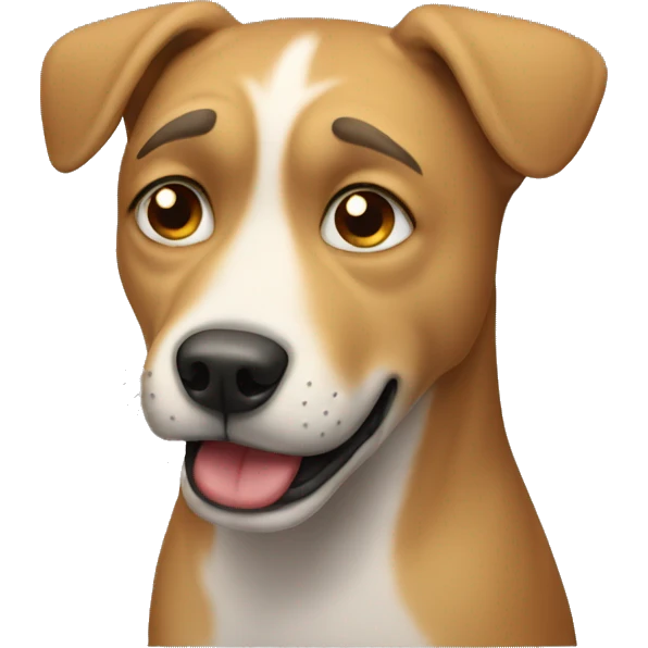 crying dog emoji