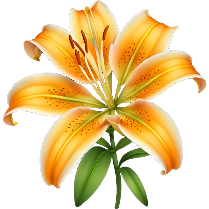 yellow orange lily flower emoji