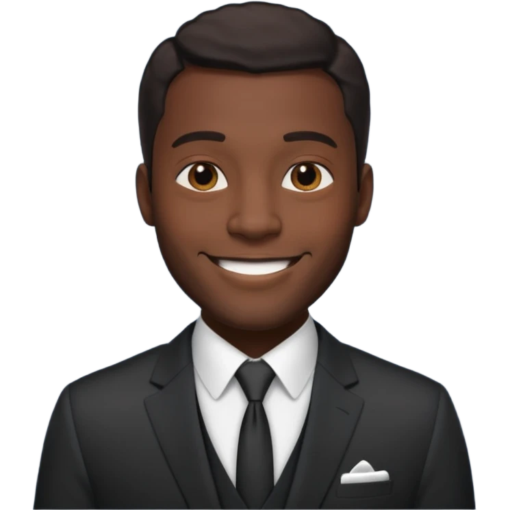 a tall dark hansome black man emoji