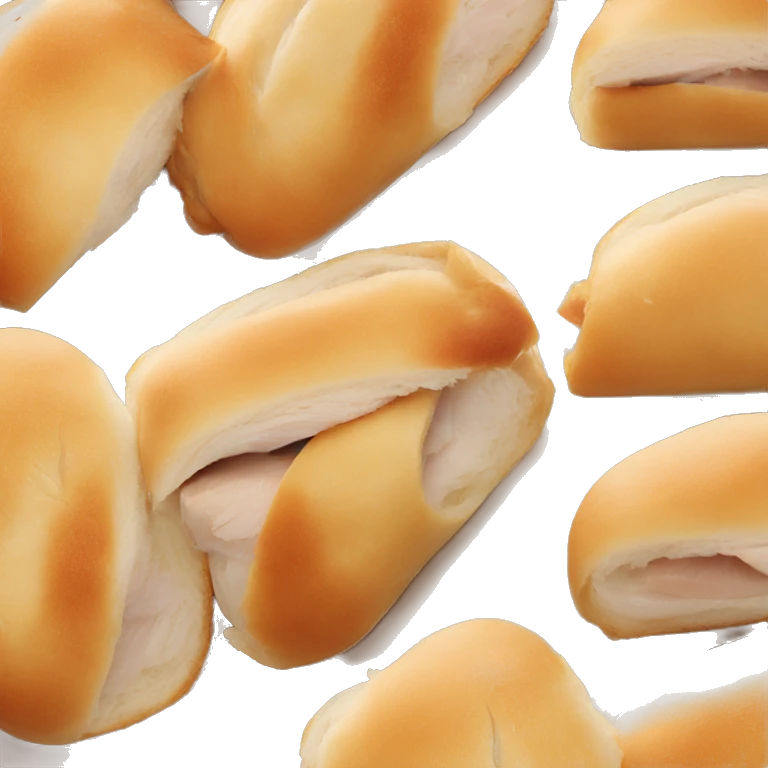 Chicken fillet in a roll emoji