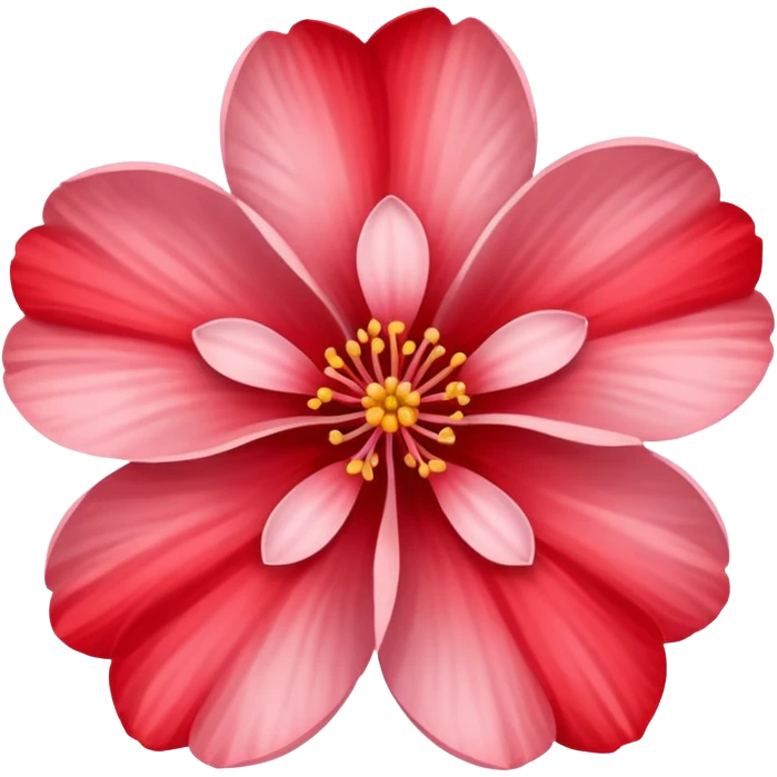 red sakura flower emoji