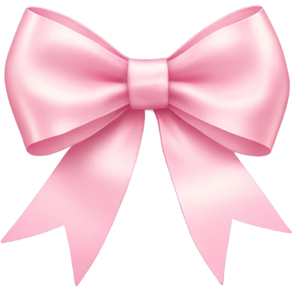 light pink ribbon bow emoji