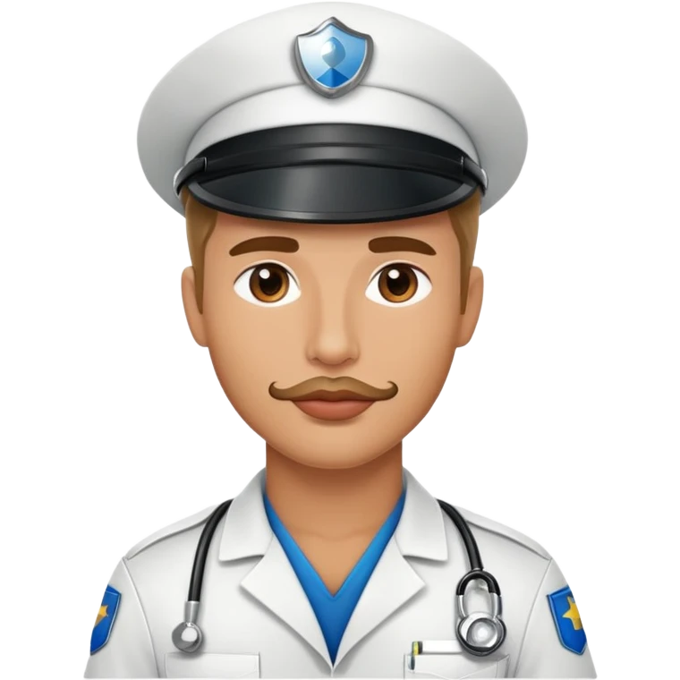 Paramédico guapo labios carnosos  emoji