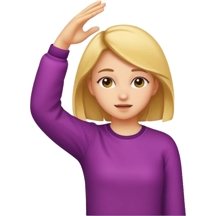 Girl dabbing emoji
