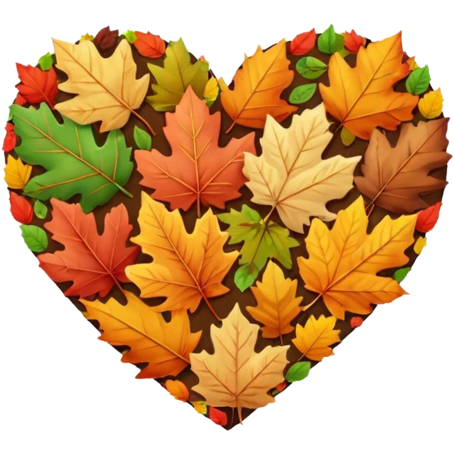 Heart of the autumn colors  emoji