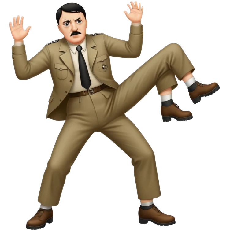 Hitler stomps jew emoji