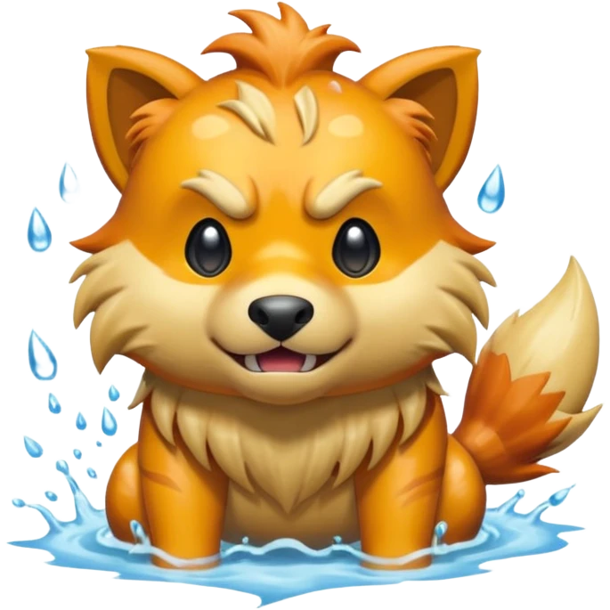Scary Watery Silly Lairon-Growlithe-beast emoji
