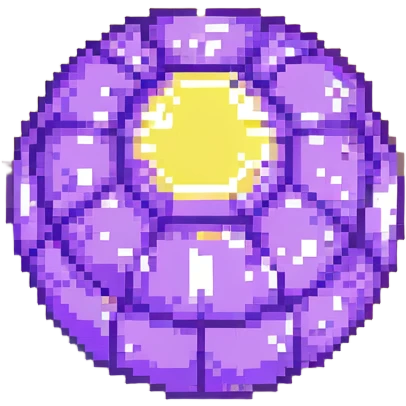 purple bomb low poly emoji
