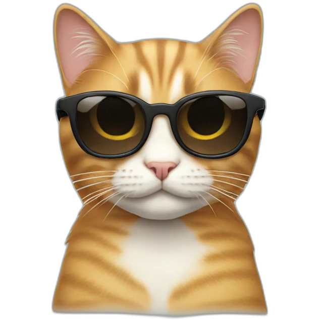 Cat with sunglasses emoji