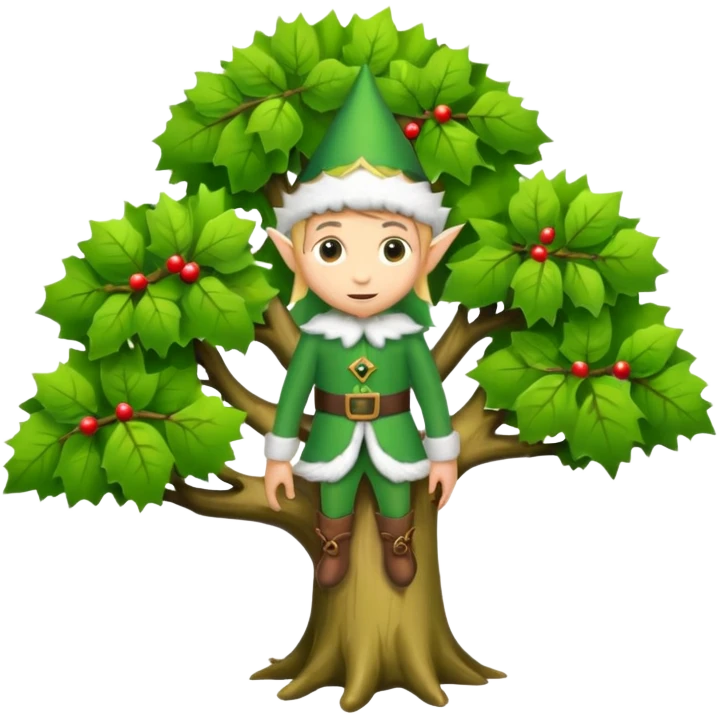elf on a tree emoji