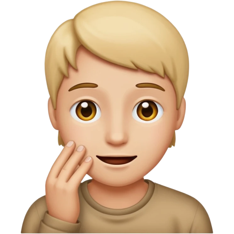 Happy but sad  emoji