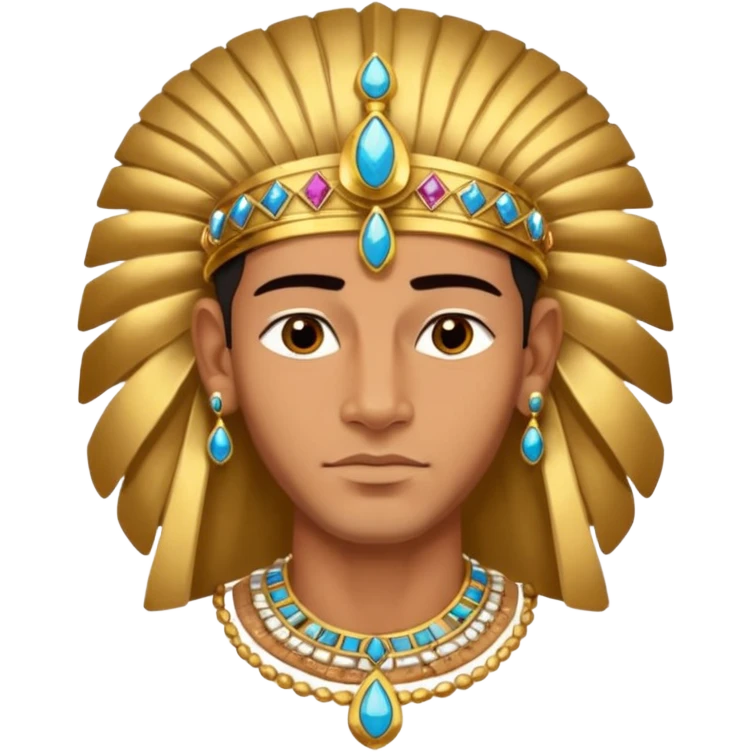 farao in egypt man without a earring emoji