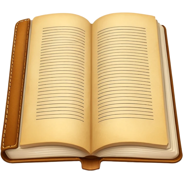 open journal book with writting emoji