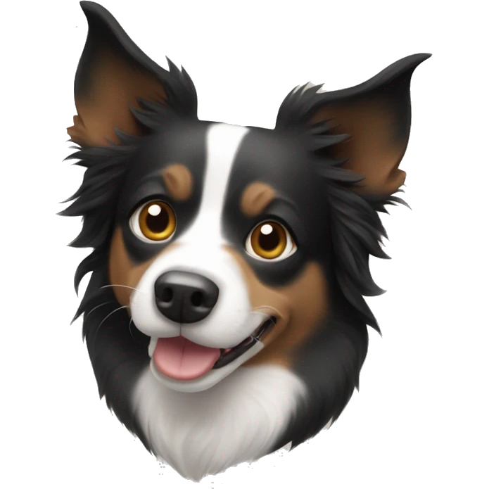 border collie, chihuahua mix with short hair emoji