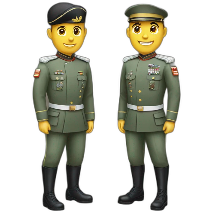 Couple de militaire emoji
