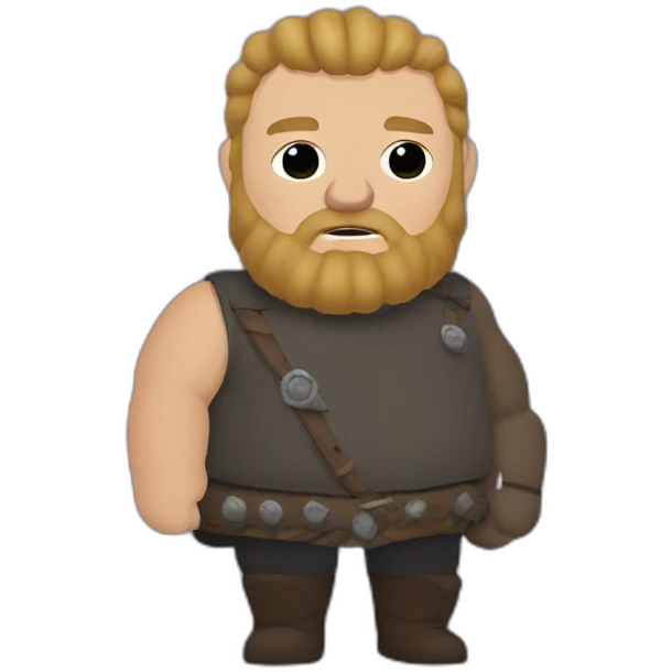 Fat Ragnar Lothbrok gay flag emoji