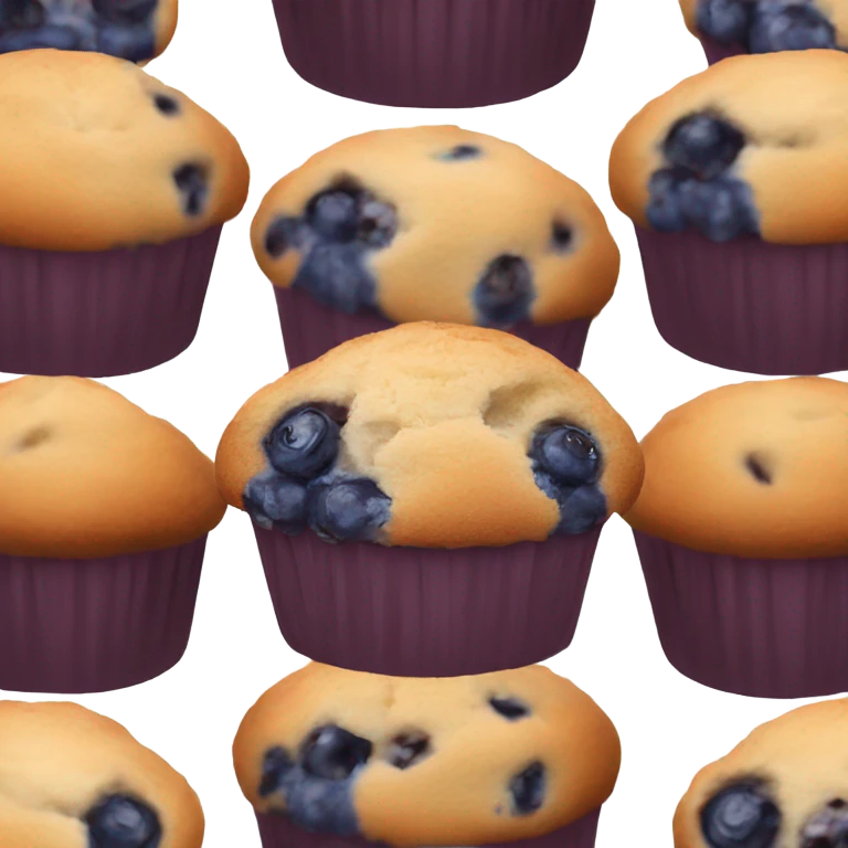 Blueberry muffin emoji