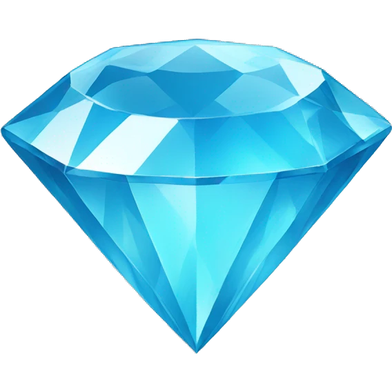Sky blue diamond emoji