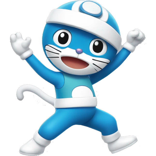 Doraemon dancing  emoji
