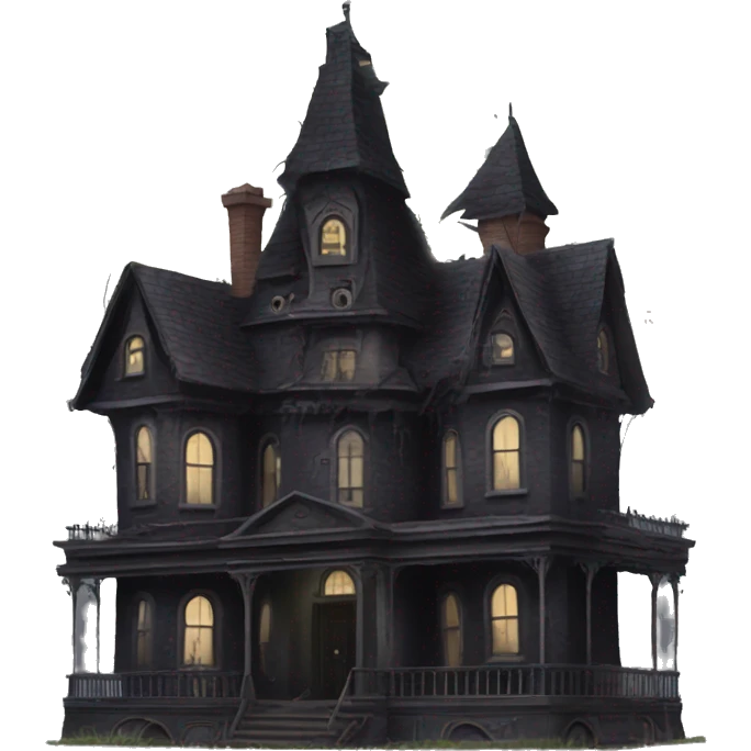 Nevermore Academy. Haunted Addams house. Dilapidated  emoji