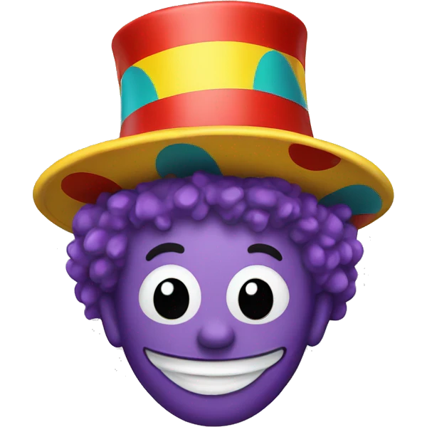 smile with clown hat emoji