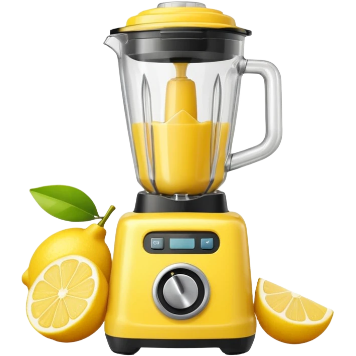 mac os fruit lemon blender yellow retro emoji