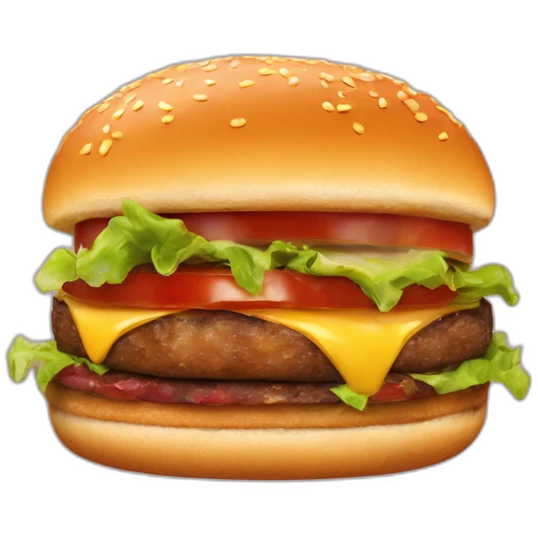 Macron heat burger emoji